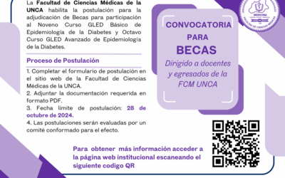 Becas para participación al Noveno Curso GLED Básico deEpidemiología de la Diabetes y Octavo Curso GLED Avanzado de Epidemiología de la Diabetes